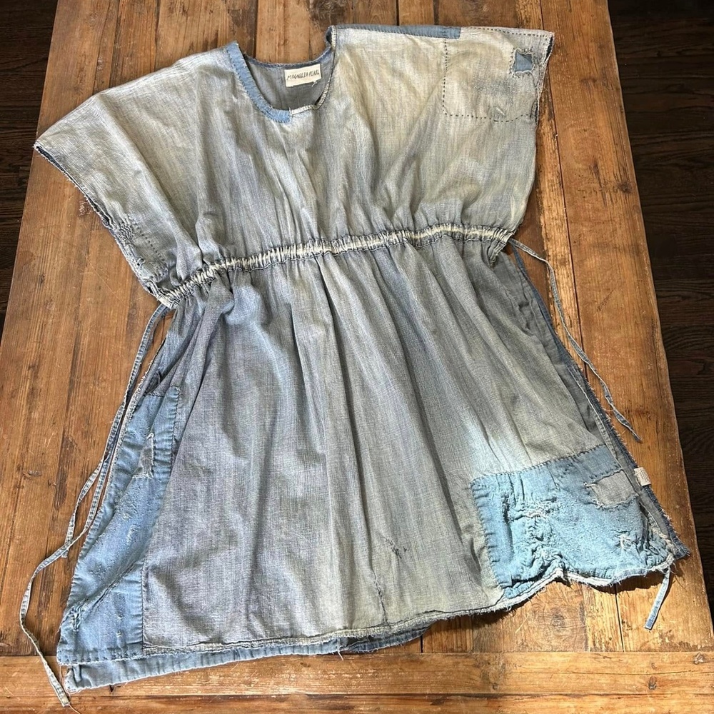 Magnolia Pearl Cotton Blessing Dress/Tunic – Washed Indigo 544 in EUC